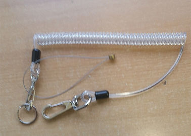 Αιφνιδιαστικό κορδόνι 1.5m σκοινιού γάντζων σγουρό εκτεταμένο PU διευθετήσιμο μοναδικό να γυρίσει